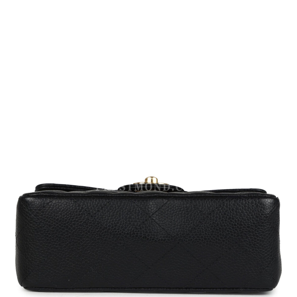 Vintage Chanel Mini Square Half Flap Bag Black Caviar Gold Hardware — изображение 6