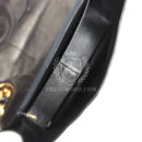 Vintage Chanel Maxi Classic Chain Around Single Flap Bag Black Patent Gold Hardware