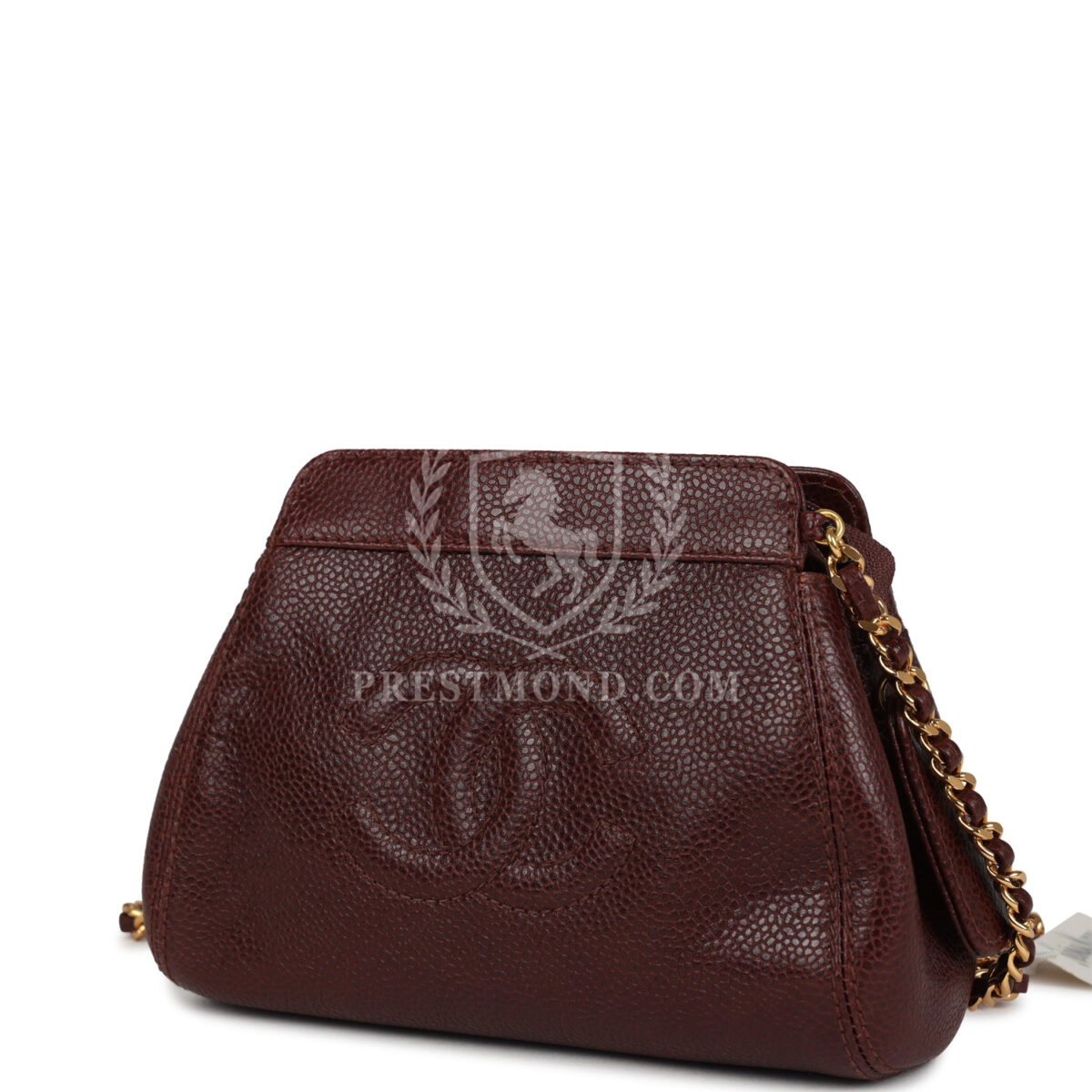 Vintage Chanel CC Shoulder Bag Brown Caviar Gold Hardware — изображение 5