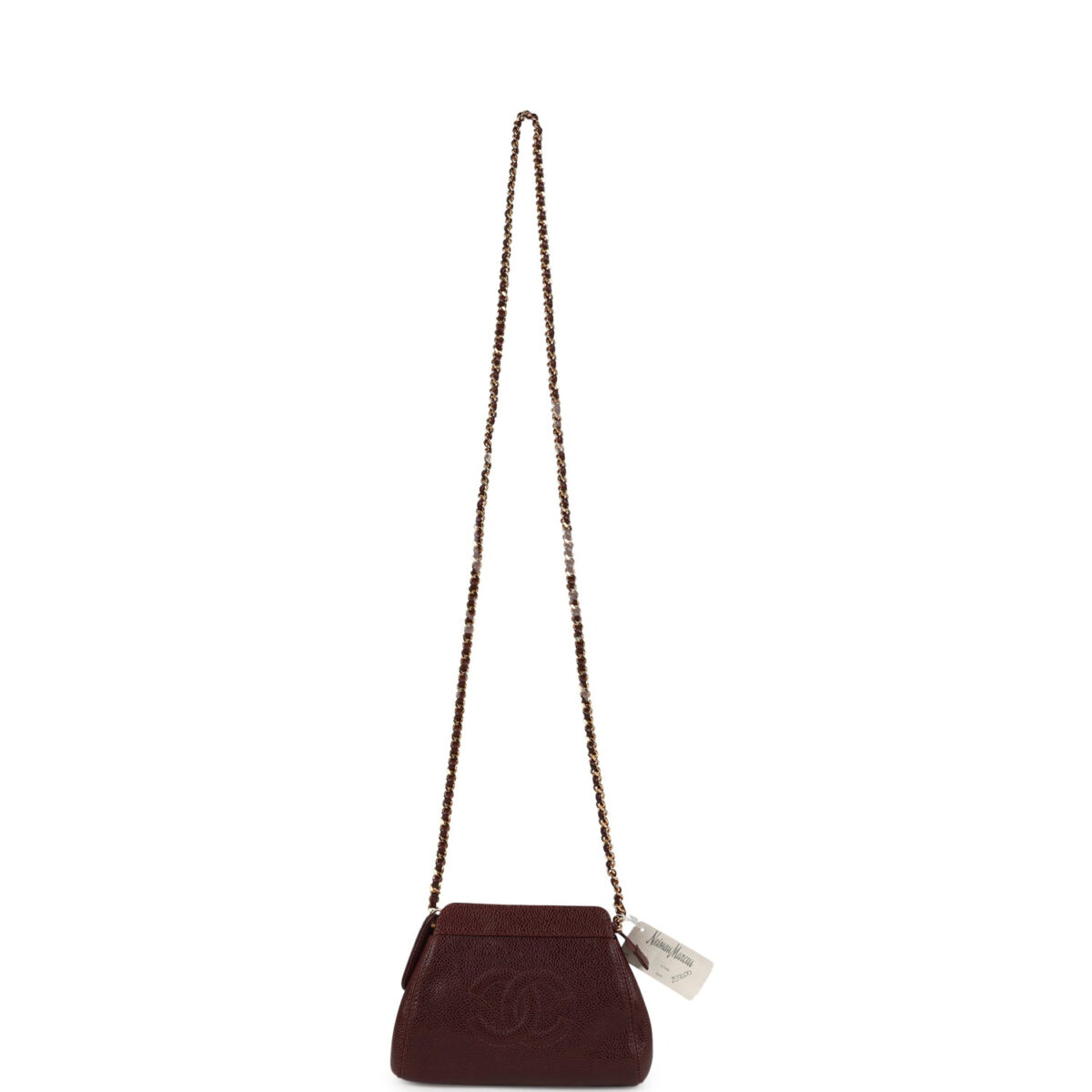 Vintage Chanel CC Shoulder Bag Brown Caviar Gold Hardware — изображение 7