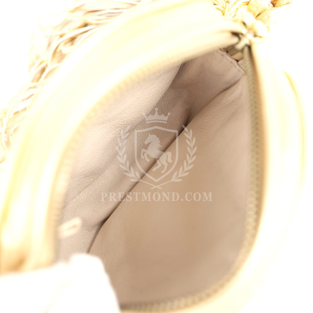 Vintage Chanel Mini CC Round Crossbody Bag Gold Lambskin Gold Hardware — изображение 8