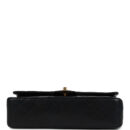 Vintage Chanel Medium Classic Double Flap Bag Black Lambskin Gold Hardware