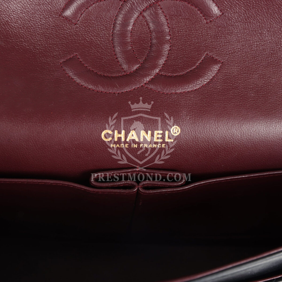 Vintage Chanel Medium Classic Double Flap Bag Black Lambskin Gold Hardware — изображение 8