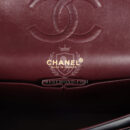Vintage Chanel Medium Classic Double Flap Bag Black Lambskin Gold Hardware