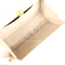 Vintage Chanel Box Clutch Bag Beige Lambskin Gold Hardware