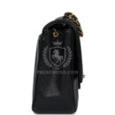 Vintage Chanel Medium Vertical Flap Bag Black Caviar Gold Hardware