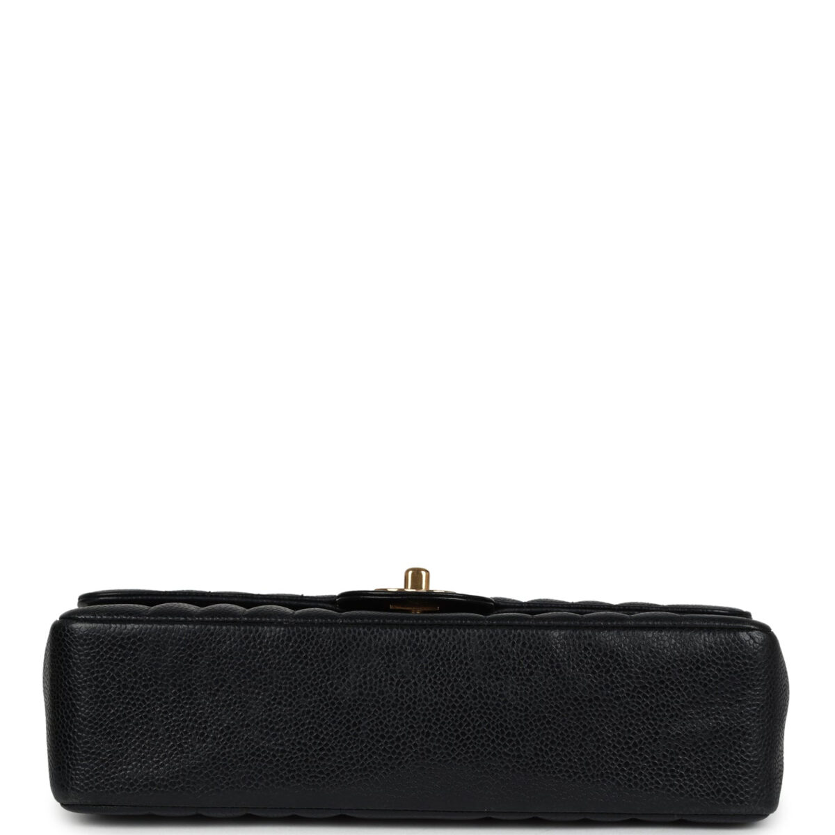 Vintage Chanel Medium Vertical Flap Bag Black Caviar Gold Hardware — изображение 6