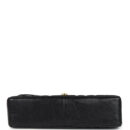 Vintage Chanel Jumbo Classic Mademoiselle Vertical Flap Black Caviar Gold Hardware