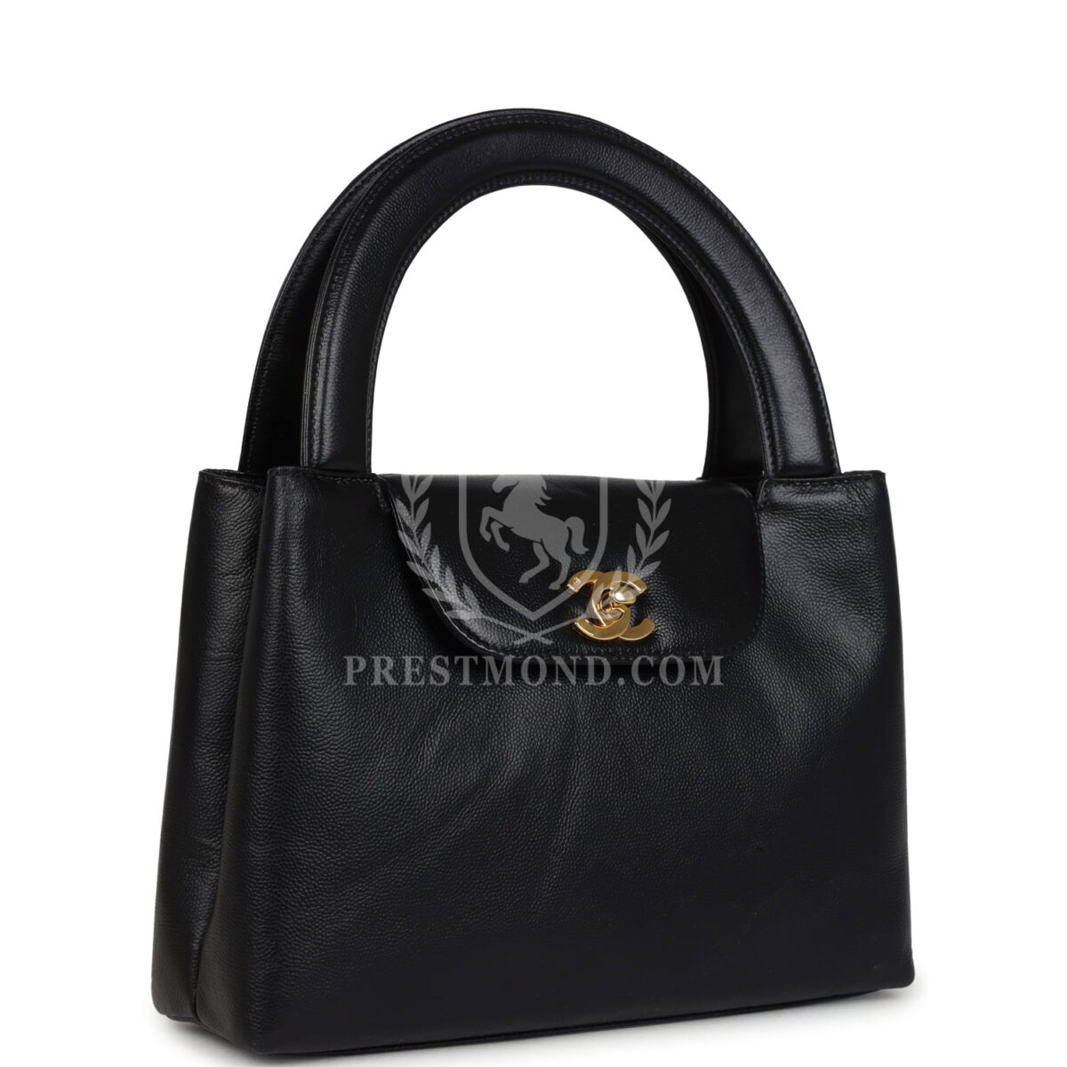 Vintage Chanel Large Kelly Black Caviar Gold Hardware — изображение 2