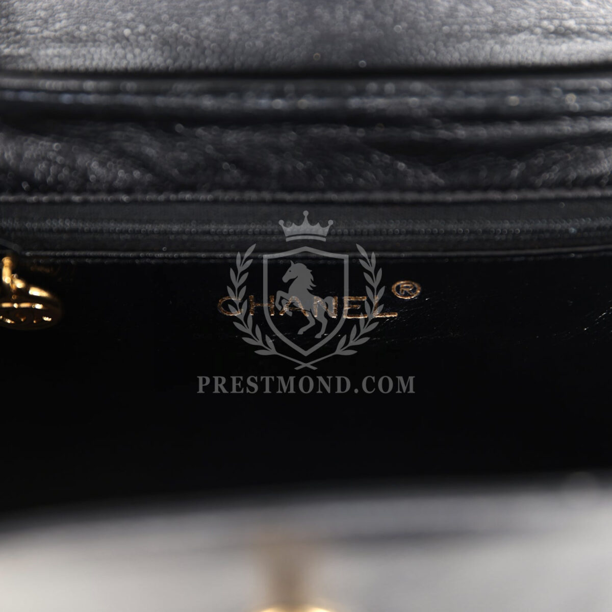 Vintage Chanel Large Kelly Black Caviar Gold Hardware — изображение 8