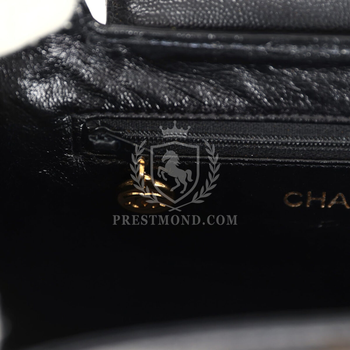 Vintage Chanel Large Kelly Black Caviar Gold Hardware — изображение 9