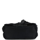 Vintage Chanel Mini Bow Shoulder Bag Black Satin Gold Hardware