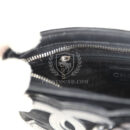 Vintage Chanel No. 5 Camelia Pochette Black Velvet Silver Hardware