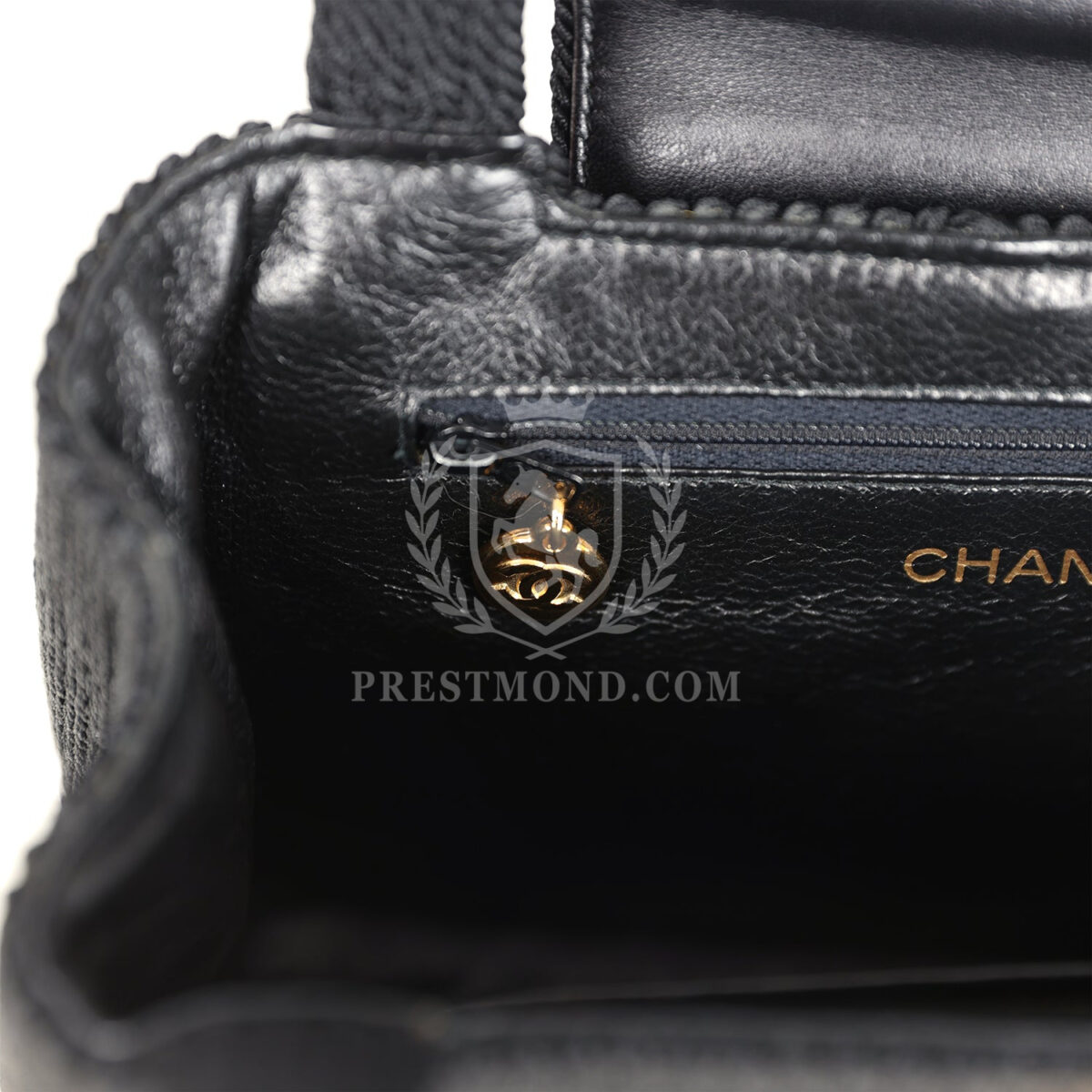 Vintage Chanel Large Kelly Rope Black Woven Gold Hardware — изображение 8