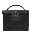 Vintage Chanel Large Box Vanity Bag Black Caviar Gold Hardware