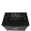 Vintage Chanel Large Box Vanity Bag Black Caviar Gold Hardware