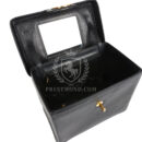 Vintage Chanel Large Box Vanity Bag Black Caviar Gold Hardware