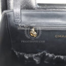 Vintage Chanel Large Box Vanity Bag Black Caviar Gold Hardware