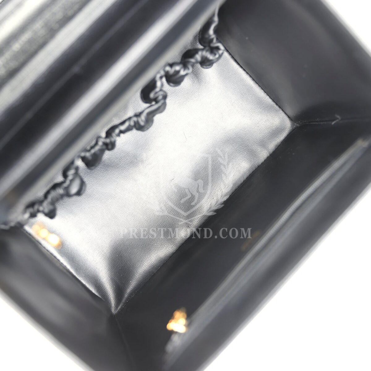 Vintage Chanel Large Box Vanity Bag Black Caviar Gold Hardware — изображение 11