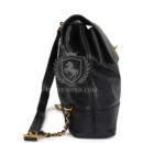 Vintage Chanel Medium CC Backpack Black Caviar Gold Hardware
