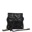 Vintage Chanel Medium CC Backpack Black Caviar Gold Hardware