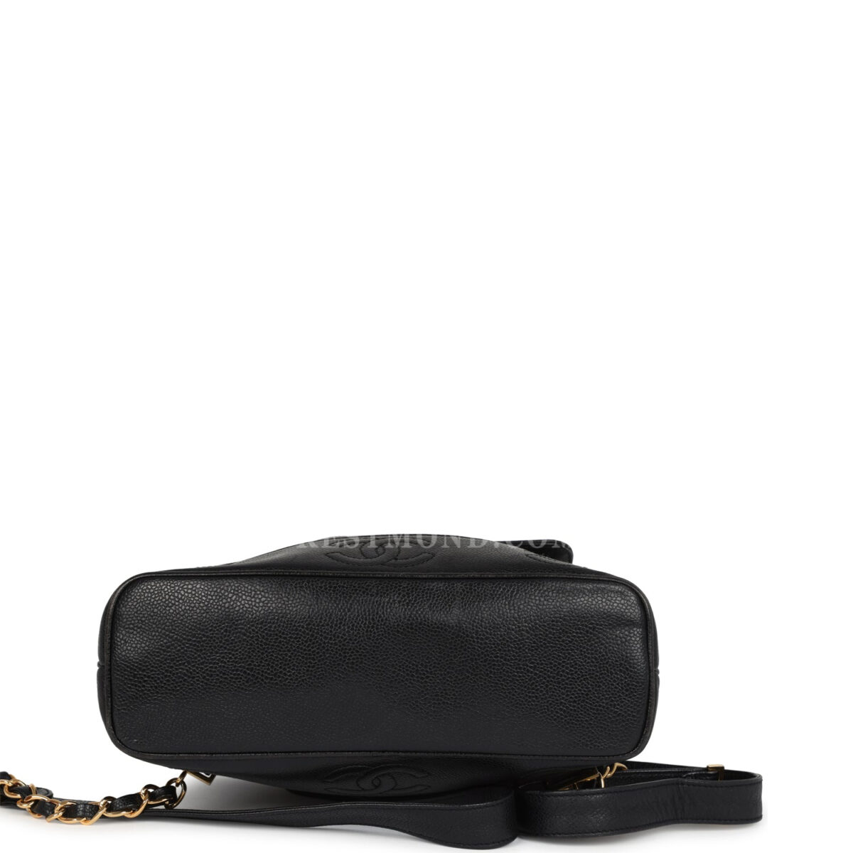 Vintage Chanel Medium CC Backpack Black Caviar Gold Hardware — изображение 6