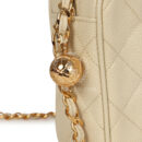 Vintage Chanel Medium Camera Bag Light Beige Caviar Gold Hardware