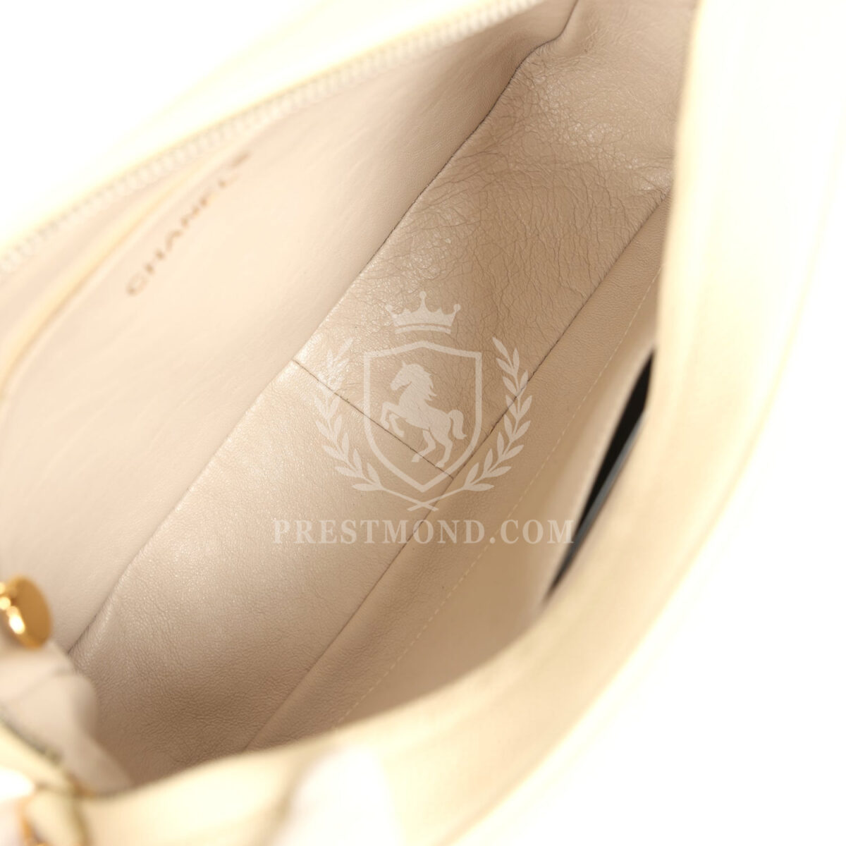 Vintage Chanel Medium Camera Bag Light Beige Caviar Gold Hardware — изображение 9