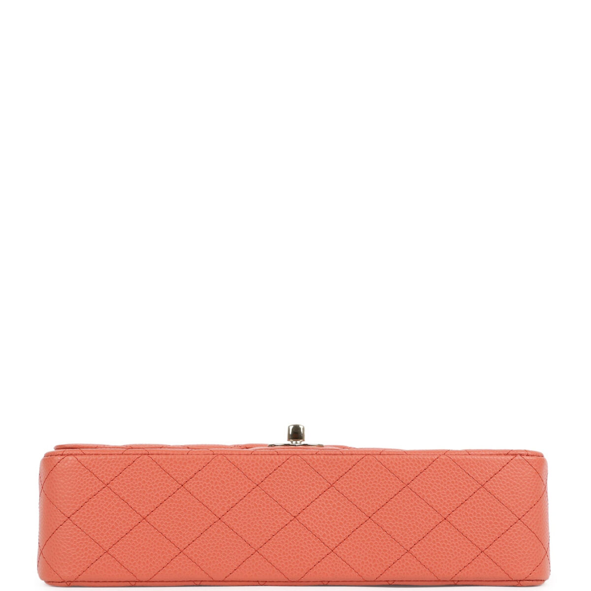 Vintage Chanel Medium Classic Double Flap Coral Caviar Light Gold Hardware — изображение 6