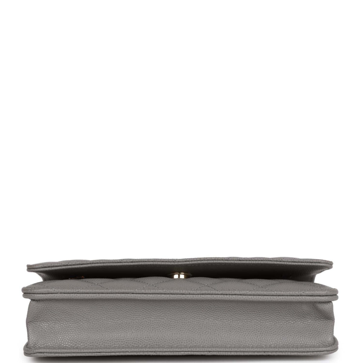 Chanel Wallet on Chain WOC Grey Caviar Light Gold Hardware — изображение 6