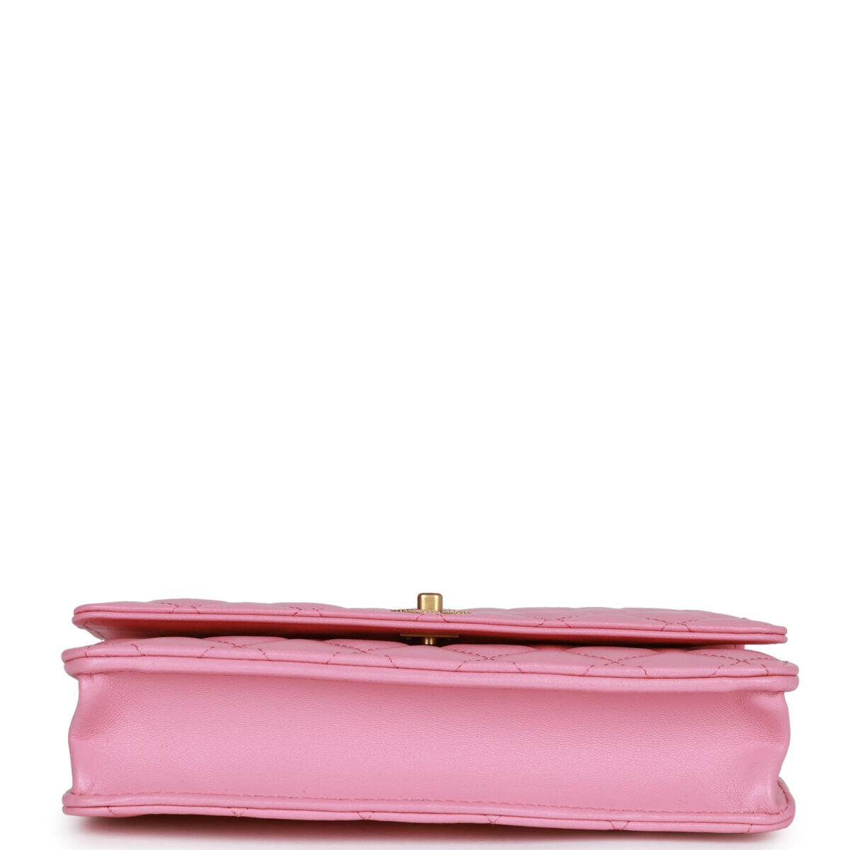 Chanel Wallet on Chain WOC Top Handle Pink Lambskin Gold Hardware — изображение 6