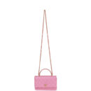 Chanel Wallet on Chain WOC Top Handle Pink Lambskin Gold Hardware