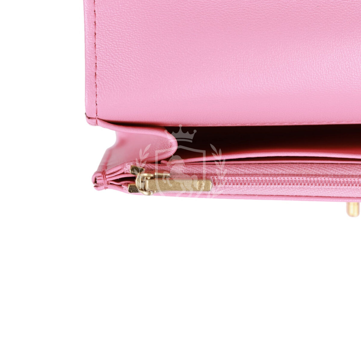 Chanel Wallet on Chain WOC Top Handle Pink Lambskin Gold Hardware — изображение 10