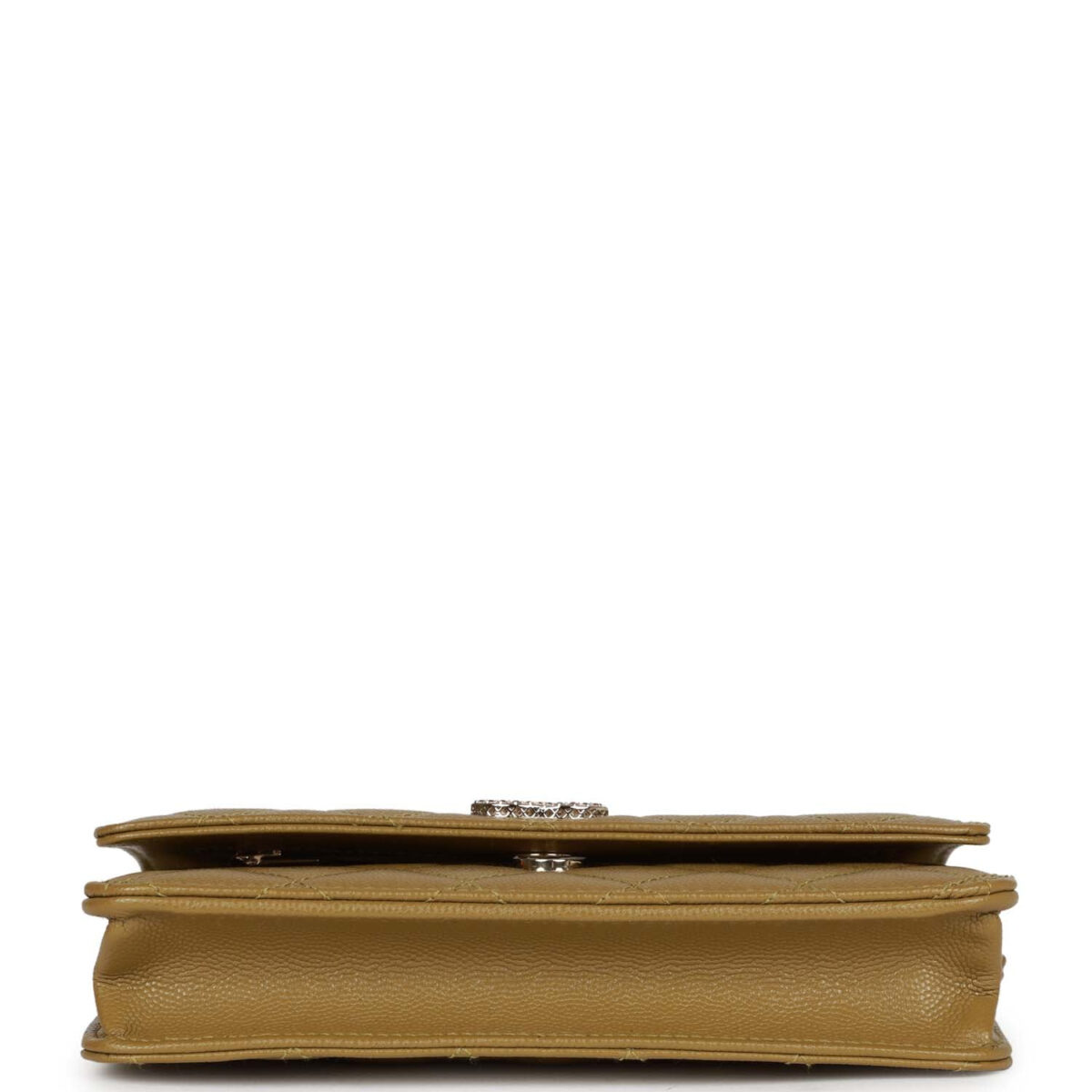Chanel Wallet on Chain WOC Olive Green Caviar Light Gold Hardware — изображение 6