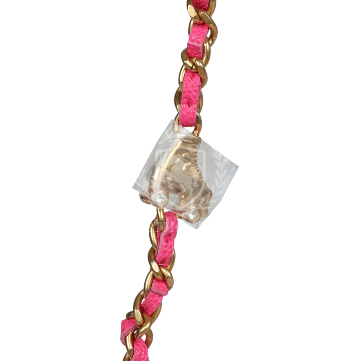 Chanel Wallet on Chain WOC Fuchsia Caviar Antique Gold Hardware — изображение 9