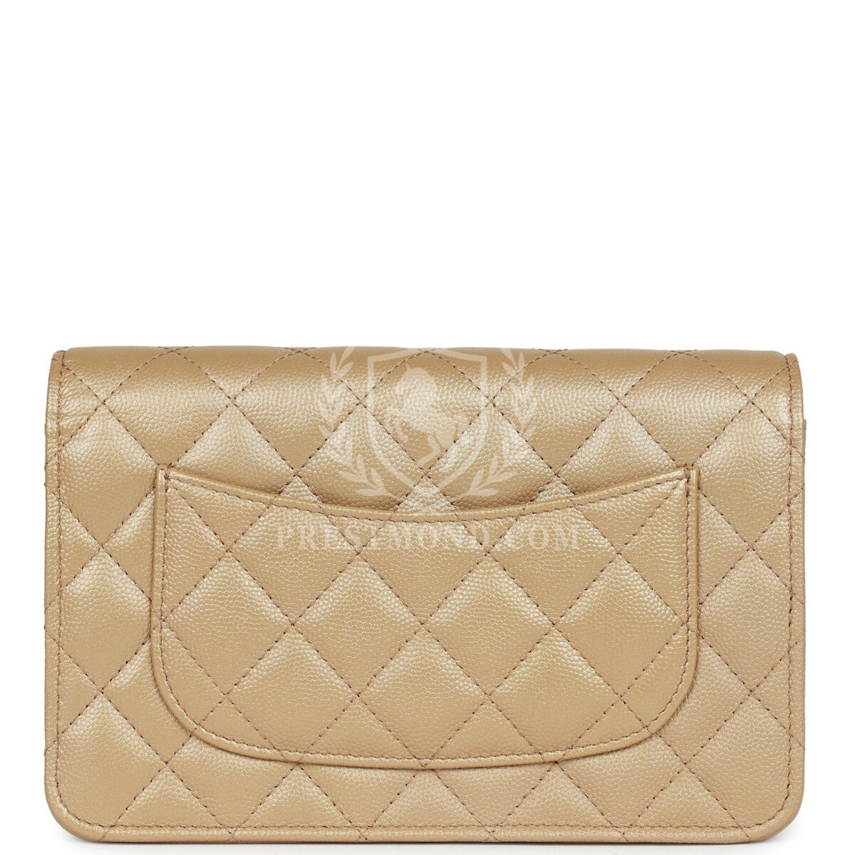 Chanel Wallet On Chain WOC Beige Iridescent Caviar Silver Hardware — изображение 4