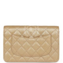 Chanel Wallet On Chain WOC Beige Iridescent Caviar Silver Hardware