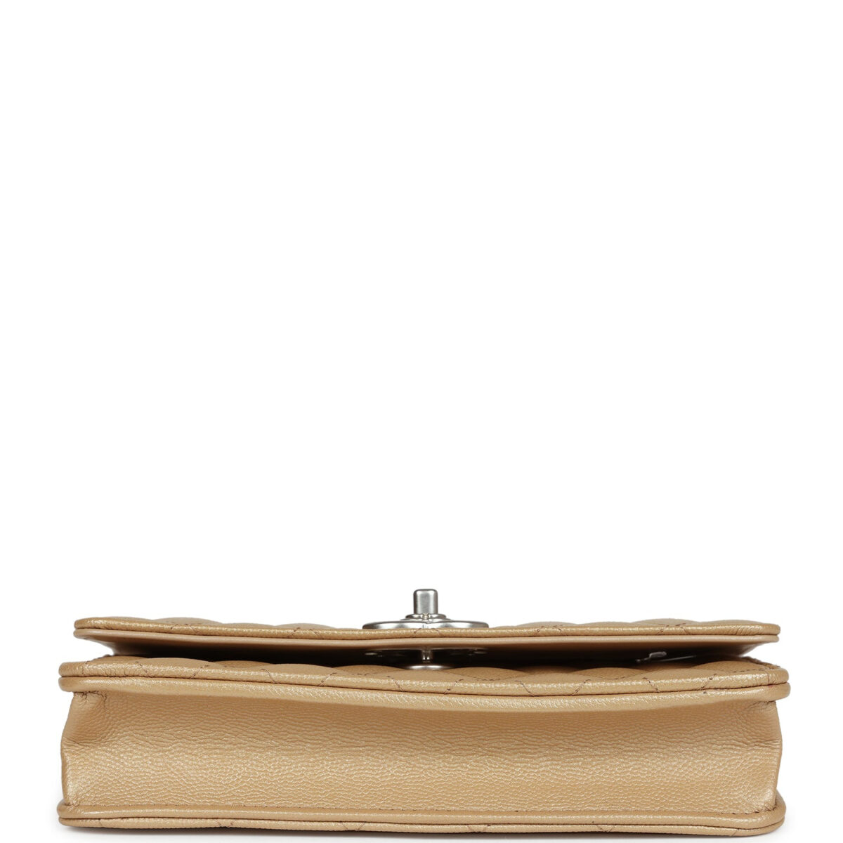 Chanel Wallet On Chain WOC Beige Iridescent Caviar Silver Hardware — изображение 6