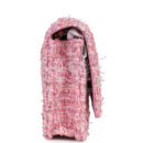 Chanel Classic Wallet On Chain WOC Pink Multicolored Tweed Gold Hardware