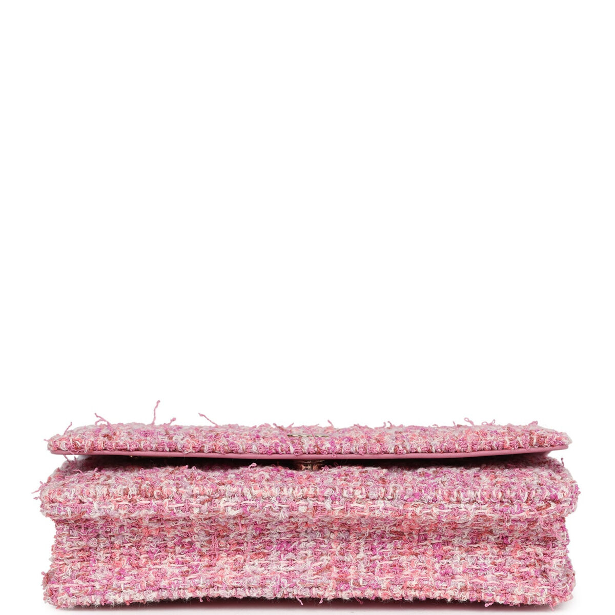 Chanel Classic Wallet On Chain WOC Pink Multicolored Tweed Gold Hardware — изображение 6