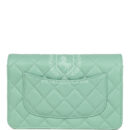 Chanel Wallet On Chain WOC Light Green Caviar Light Gold Hardware