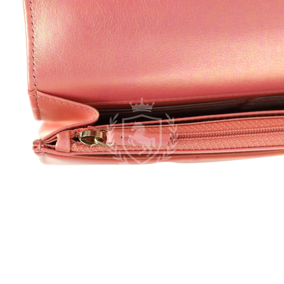 Chanel 19 Wallet On Chain WOC Pink Iridescent Shiny Lambskin Mixed Metal Hardware — изображение 10