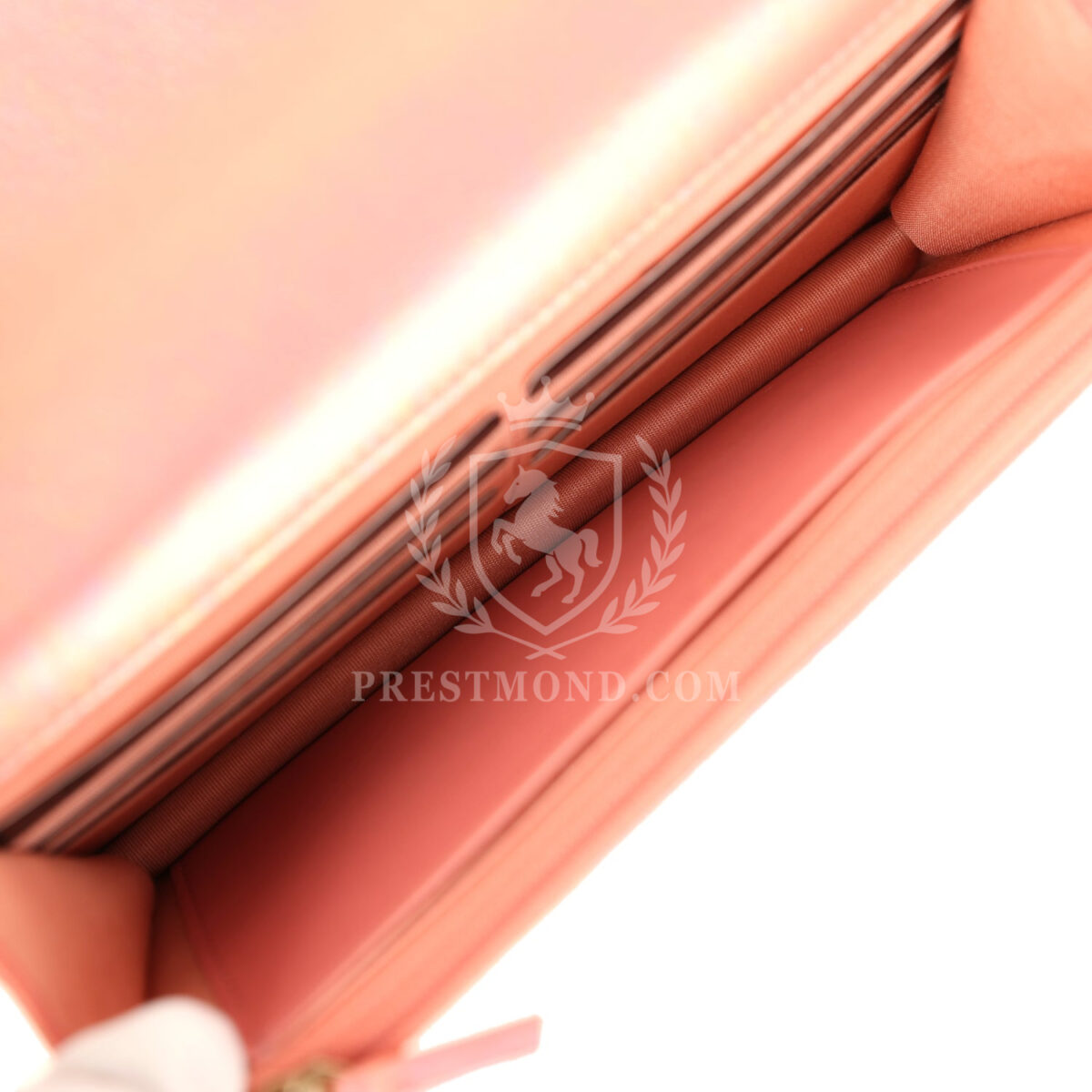 Chanel 19 Wallet On Chain WOC Pink Iridescent Shiny Lambskin Mixed Metal Hardware — изображение 11