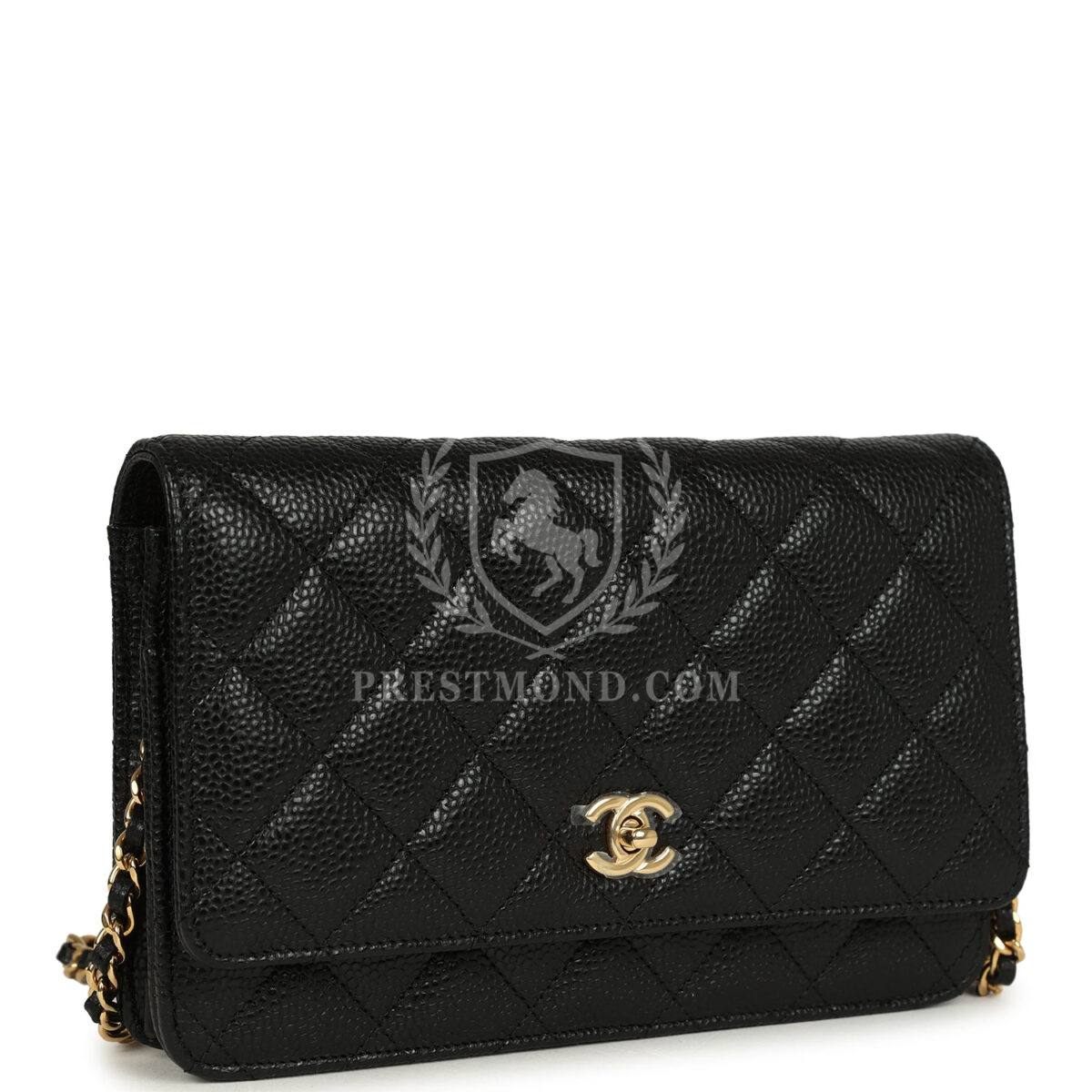 Chanel Wallet On Chain WOC Black Caviar Gold Hardware — изображение 2
