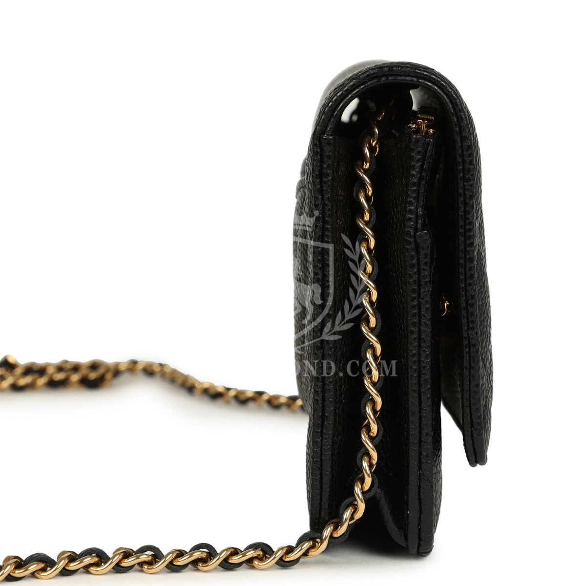 Chanel Wallet On Chain WOC Black Caviar Gold Hardware — изображение 3