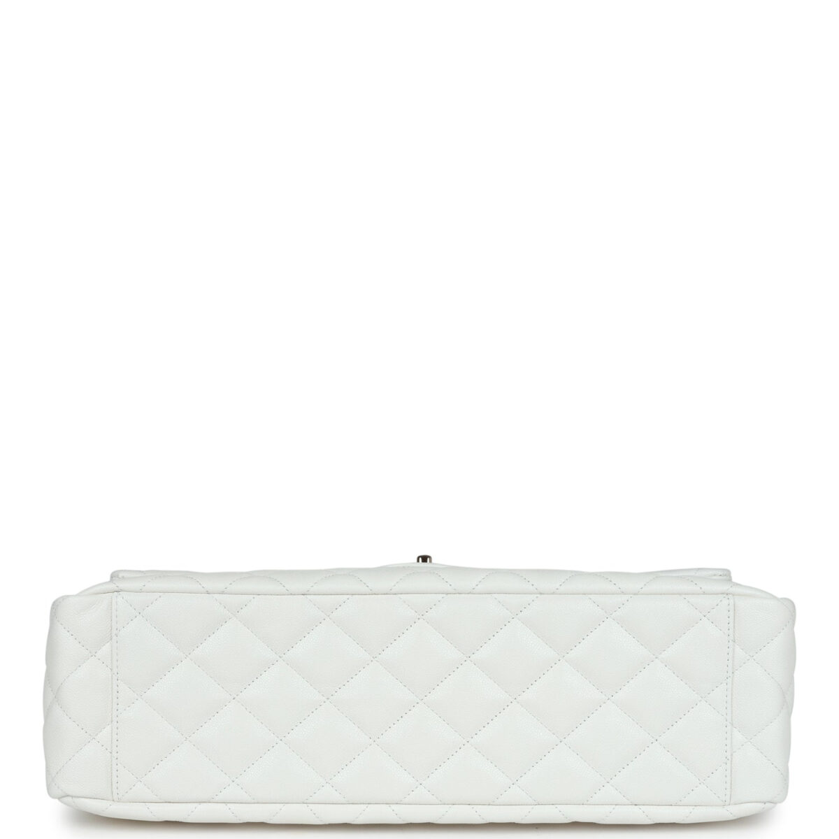 Chanel XXL Flap Bag White Shiny Caviar Light Gold Hardware — изображение 6