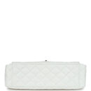 Chanel XXL Flap Bag White Shiny Caviar Light Gold Hardware
