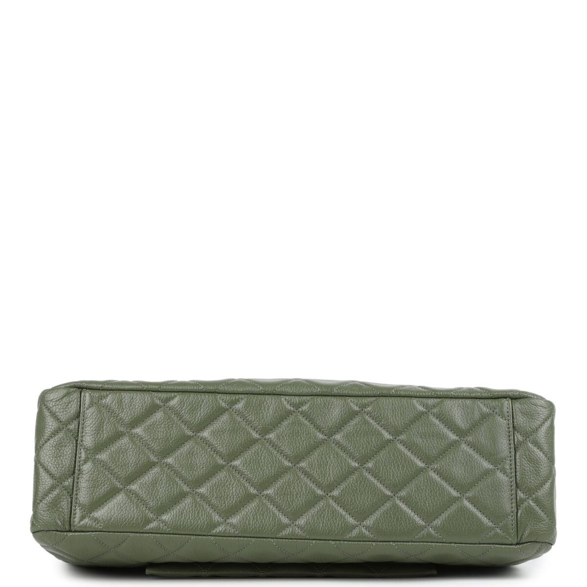 Chanel XXL Classic Single Flap Bag Khaki Shiny Aged Calfskin Brushed Gold Hardware — изображение 6