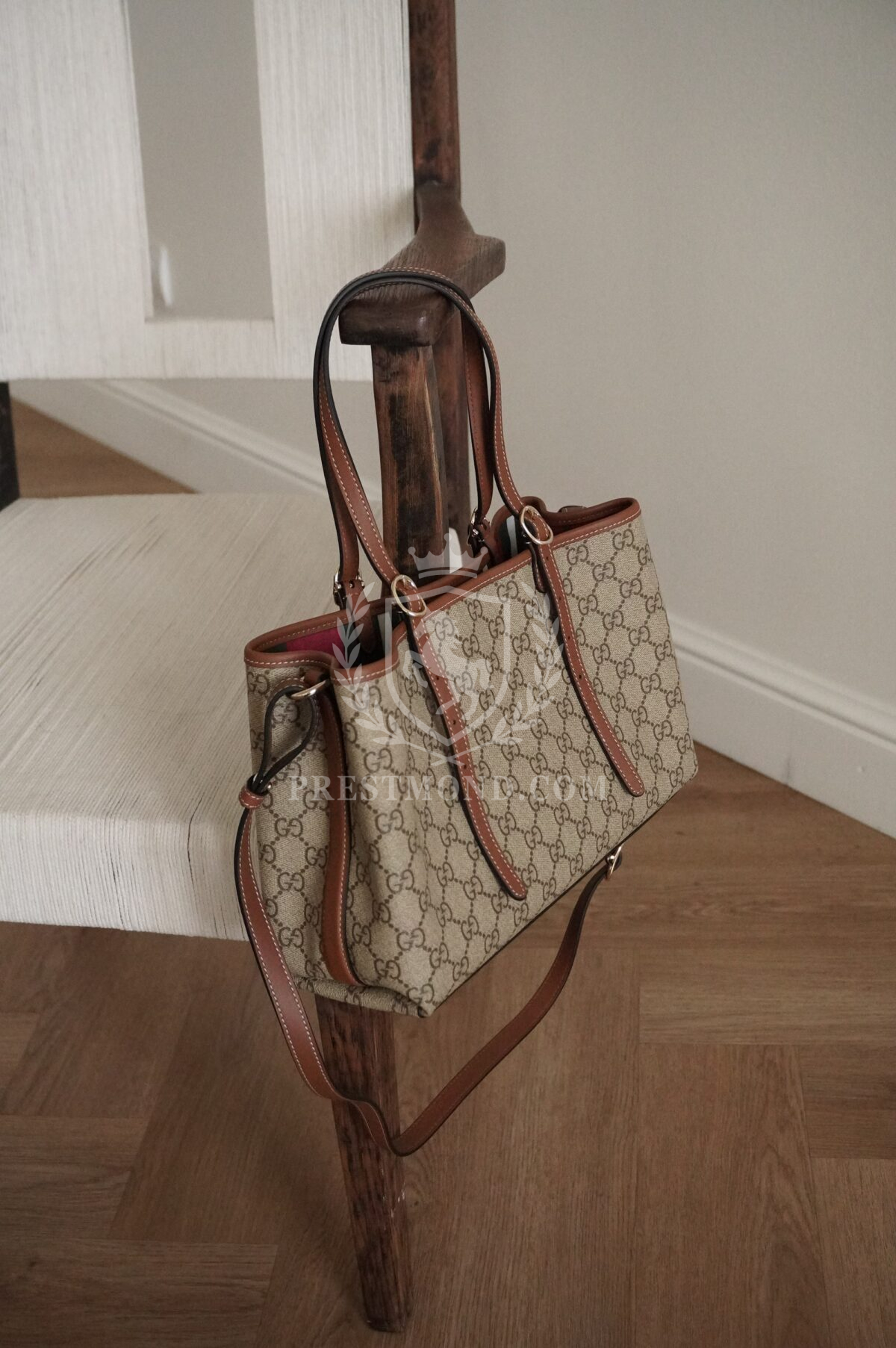 GUCCI Coated Canvas Tote Bag 30см