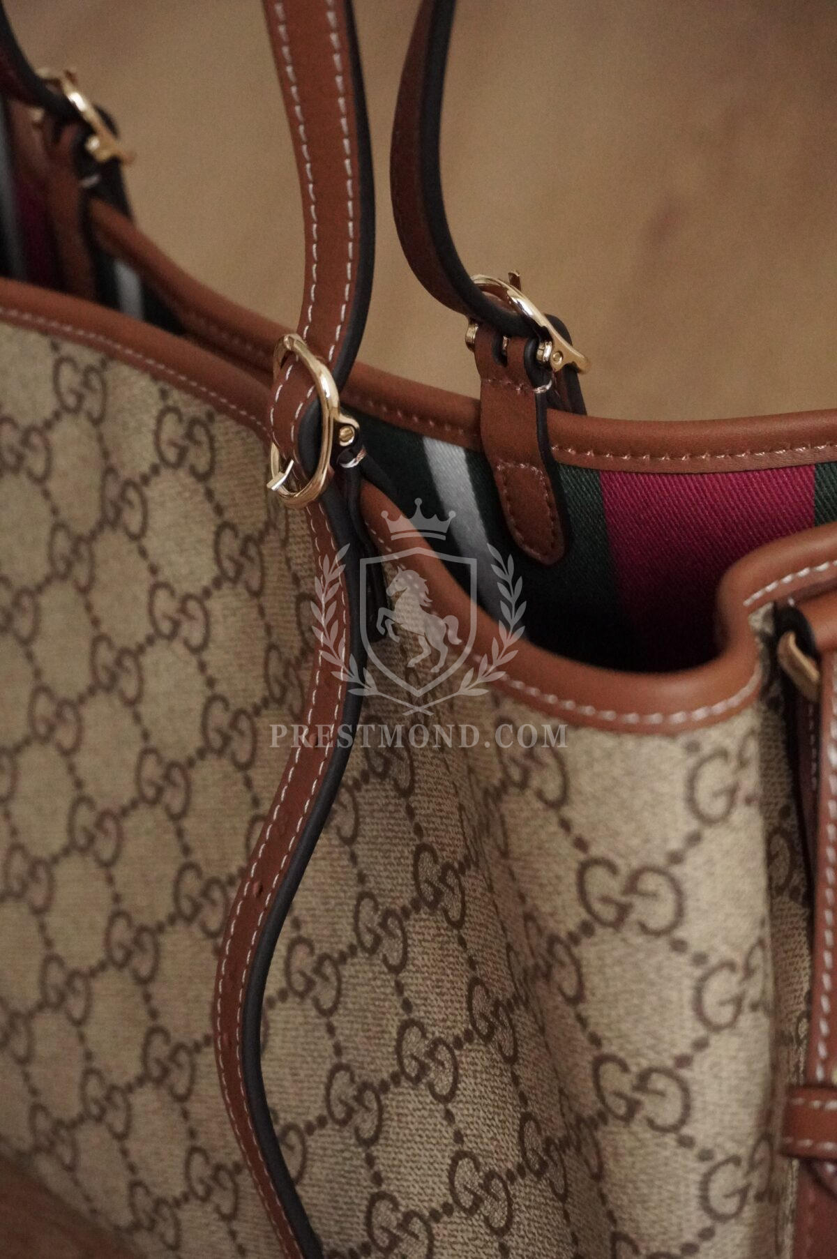 GUCCI Coated Canvas Tote Bag 30см — изображение 11
